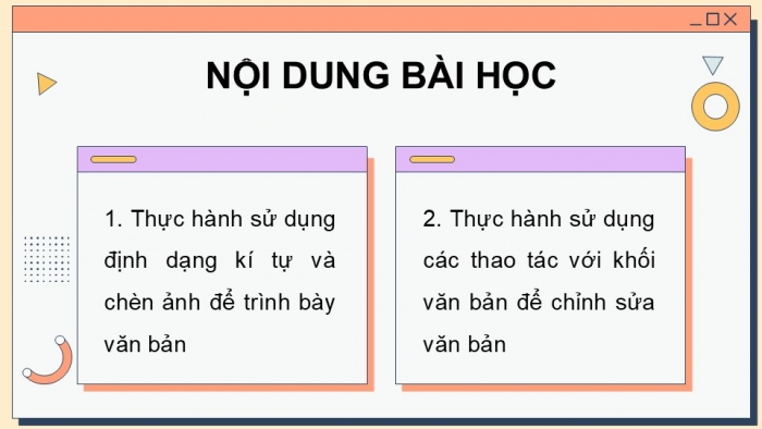 Giáo án điện tử Tin học 5 cánh diều Chủ đề E Bài 5: Thực hành tổng hợp soạn thảo văn bản