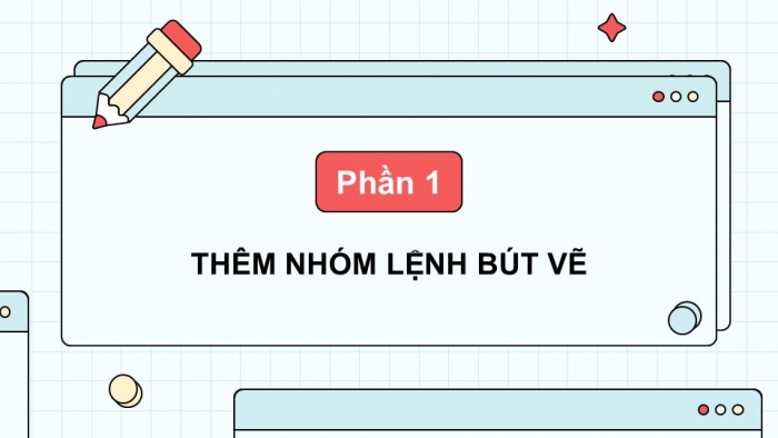 Giáo án điện tử Tin học 5 cánh diều Chủ đề F Bài 1: Nhóm lệnh bút vẽ