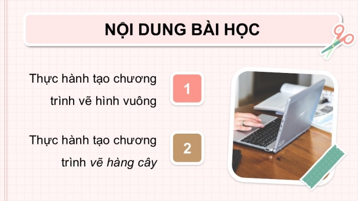 Giáo án điện tử Tin học 5 cánh diều Chủ đề F Bài 2: Thực hành tạo chương trình vẽ hình đơn giản