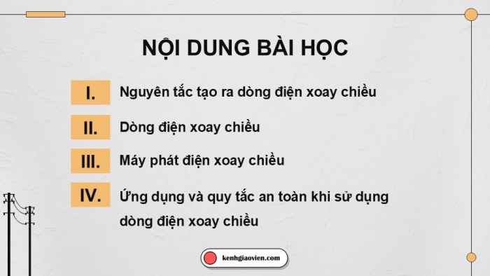 Giáo án điện tử Vật lí 12 kết nối Bài 17: Máy phát điện xoay chiều