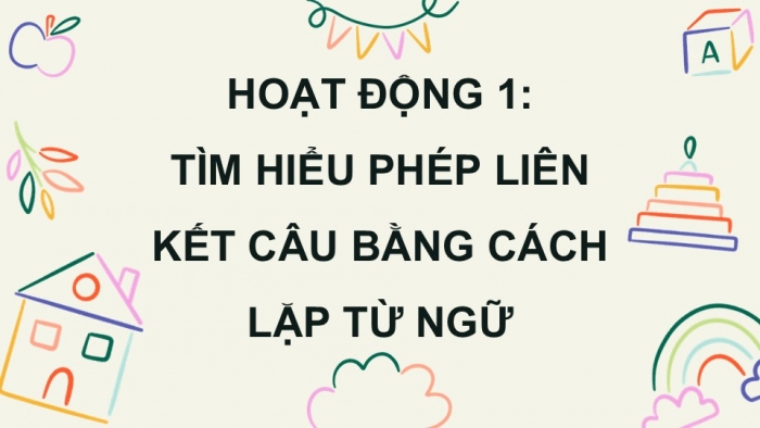 Giáo án điện tử Tiếng Việt 5 kết nối Bài 9: Liên kết câu bằng cách lặp từ ngữ