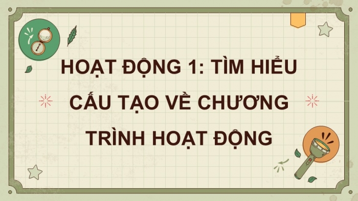 Giáo án điện tử Tiếng Việt 5 kết nối Bài 13: Tìm hiểu cách viết chương trình hoạt động