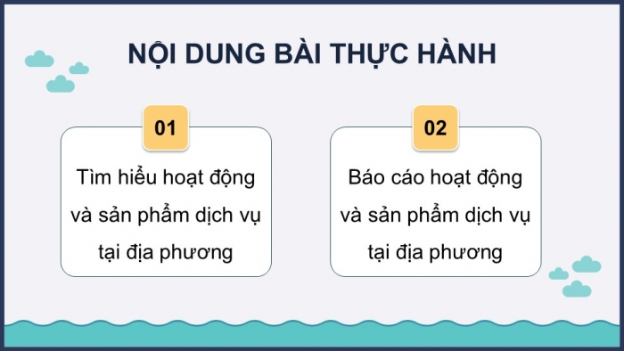 Giáo án điện tử Địa lí 12 kết nối Bài 22: Thực hành Tìm hiểu sự phát triển một số ngành dịch vụ