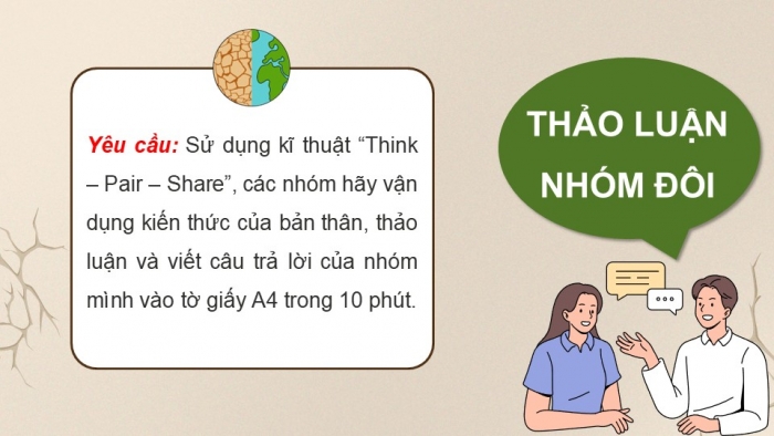 Giáo án điện tử Địa lí 9 chân trời Bài 16: Thực hành Phân tích ảnh hướng của hạn hán và sa mạc hóa đối với phát triển kinh tế - xã hội ở vùng khô hạn Ninh Thuận - Bình Thuận