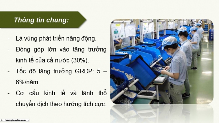 Giáo án điện tử Địa lí 9 chân trời Bài 19: Vùng Đông Nam Bộ (P2)