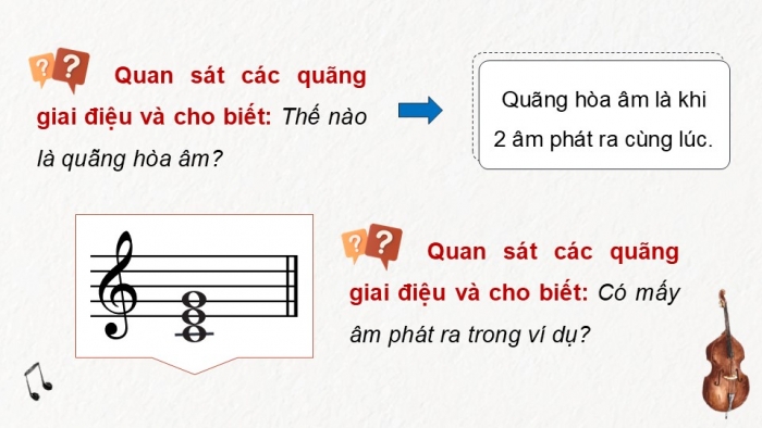 Giáo án điện tử Âm nhạc 9 kết nối Tiết 20: Lí thuyết âm nhạc Sơ lược về hợp âm, Đọc nhạc Bài đọc nhạc số 3