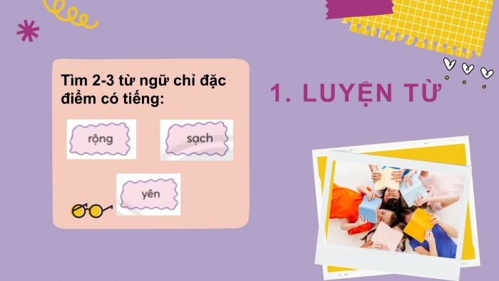 Giáo án điện tử Tiếng Việt 2 chân trời Bài 4: Mở rộng vốn từ Trường học (tiếp theo), Nghe – kể Loài chim học xây tổ