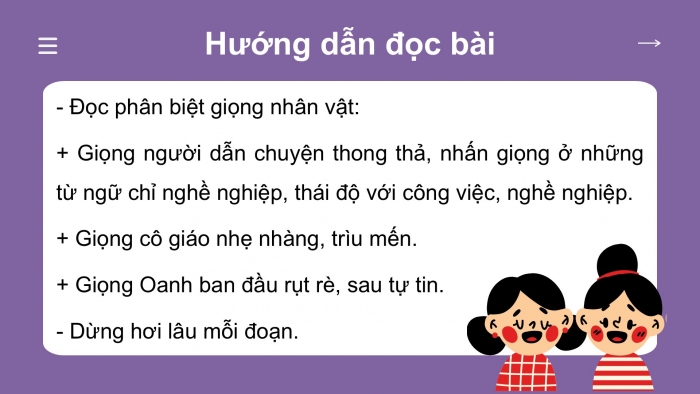 Giáo án điện tử Tiếng Việt 2 chân trời Bài 1: Đọc Mẹ của Oanh