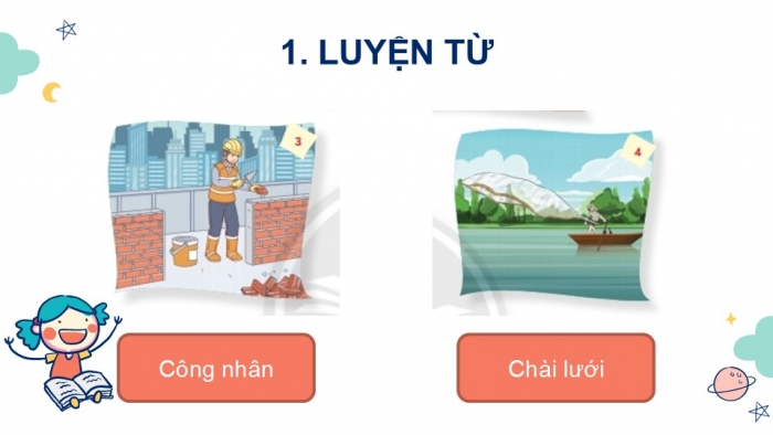 Giáo án điện tử Tiếng Việt 2 chân trời Bài 2: Mở rộng vốn từ Nghề nghiệp, Nói và đáp lời cảm ơn
