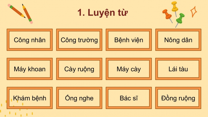 Giáo án điện tử Tiếng Việt 2 chân trời Bài 4: Mở rộng vốn từ Nghề nghiệp (tiếp theo), Đọc – kể Mẹ của Oanh