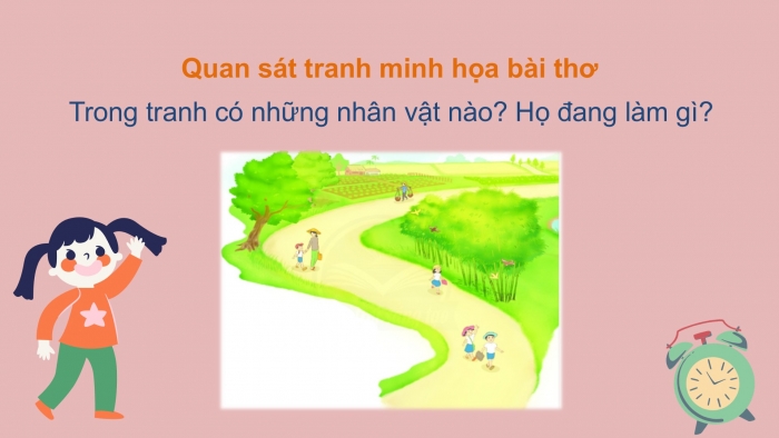 Giáo án điện tử Tiếng Việt 2 chân trời Bài 3: Đọc Con đường làng