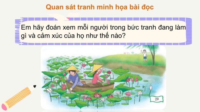 Giáo án điện tử Tiếng Việt 2 chân trời Bài 2: Đọc Đầm sen, Nghe – viết Đầm sen, Phân biệt êu/uê, l/n, in/inh