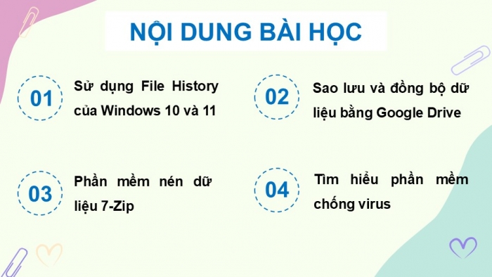 Giáo án điện tử chuyên đề Tin học ứng dụng 12 kết nối Bài 9: Thực hành bảo vệ dữ liệu