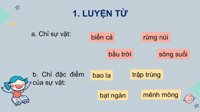 Giáo án điện tử Tiếng Việt 2 chân trời Bài 2: Mở rộng vốn từ Đất nước, Nói và đáp lời an ủi, lời mời