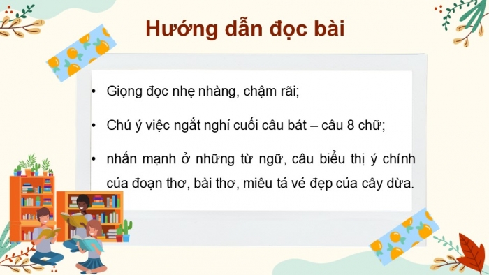 Giáo án điện tử Tiếng Việt 2 chân trời Bài 3: Đọc Cây dừa