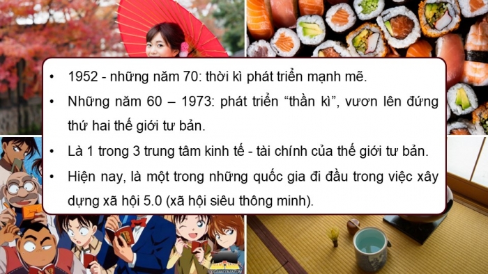 Giáo án điện tử chuyên đề Lịch sử 12 kết nối CĐ 2 Phần 1: Nhật Bản sau Chiến tranh thế giới thứ hai (1945 - 1973)