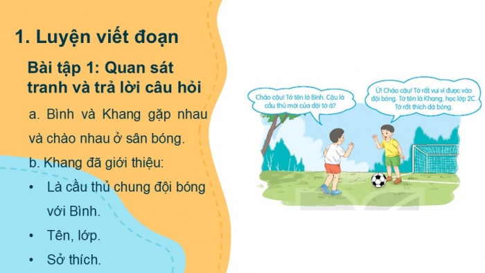 Giáo án điện tử tiếng Việt 2 kết nối Bài 2: Viết đoạn văn giới thiệu bản thân, Đọc mở rộng