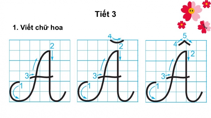 Giáo án điện tử tiếng Việt 2 kết nối Bài 3: Chữ hoa Ă Â, Kể chuyện Niềm vui của Bi và Bống