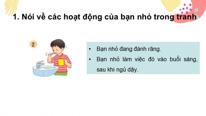 Giáo án điện tử tiếng Việt 2 kết nối Bài 6: Viết đoạn văn kể việc thường làm, Đọc mở rộng