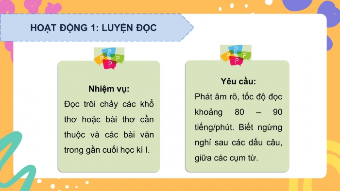 Giáo án PPT dạy thêm Tiếng Việt 5 chân trời bài Ôn tập và Đánh giá cuối học kì I (Tiết 2)