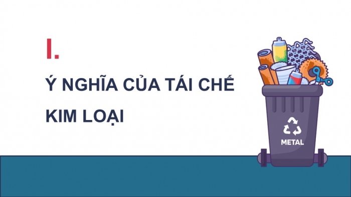 Giáo án điện tử chuyên đề Hoá học 12 cánh diều Bài 3: Tìm hiểu về tái chế kim loại