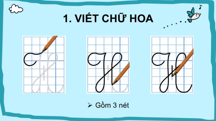 Giáo án điện tử tiếng Việt 2 kết nối Bài 17: Chữ hoa H