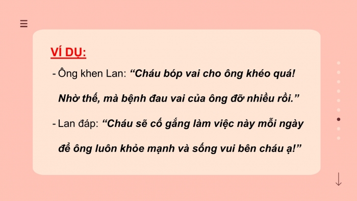 Giáo án điện tử Tiếng Việt 2 cánh diều Bài 13: Viết về một việc em đã làm thể hiện sự quan tâm, chăm sóc ông bà