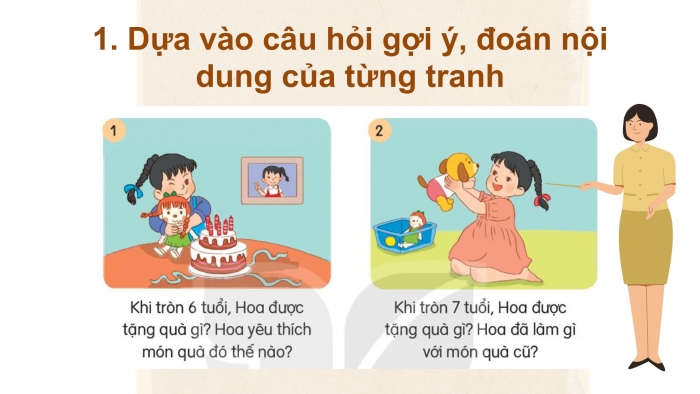 Giáo án điện tử tiếng Việt 2 kết nối Bài 23: Kể chuyện Búp bê biết khóc