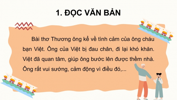 Giáo án điện tử tiếng Việt 2 kết nối Bài 30: Thương ông