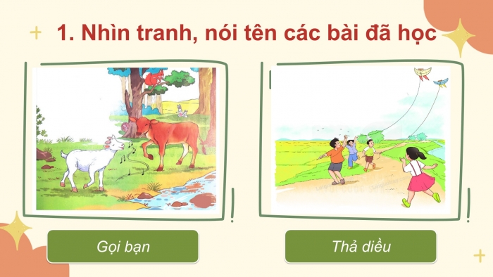 Giáo án điện tử tiếng Việt 2 kết nối Ôn tập cuối học kì 1 (Tiết 1 + 2)