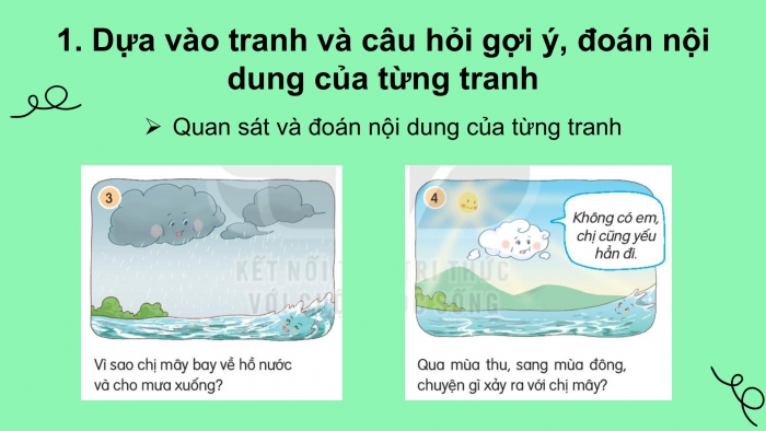 Giáo án điện tử Tiếng Việt 2 kết nối Bài 3: Kể chuyện Hồ nước và mây