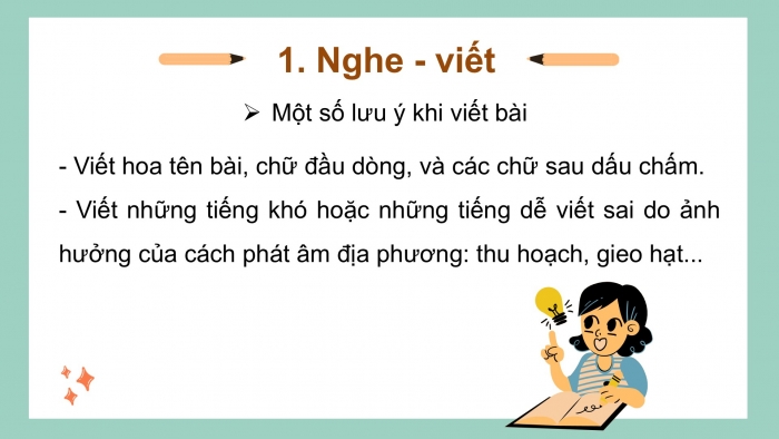 Giáo án điện tử Tiếng Việt 2 kết nối Bài 6: Nghe – viết Mùa vàng, Phân biệt ng/ngh, r/d/gi, ưc/ưt