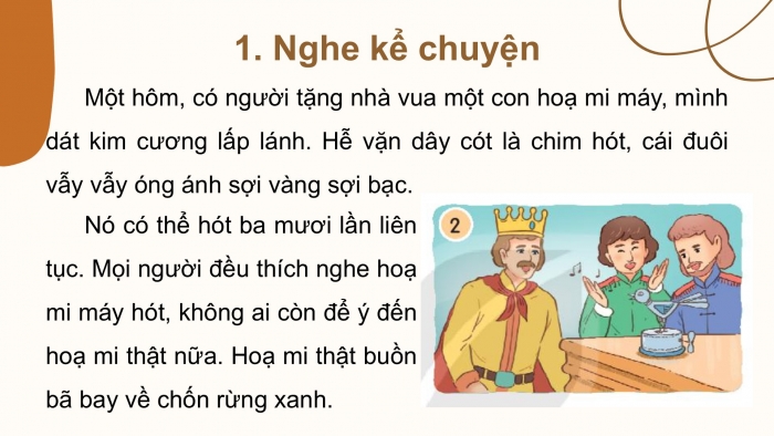 Giáo án điện tử Tiếng Việt 2 kết nối Bài 9: Kể chuyện Cảm ơn hoạ mi