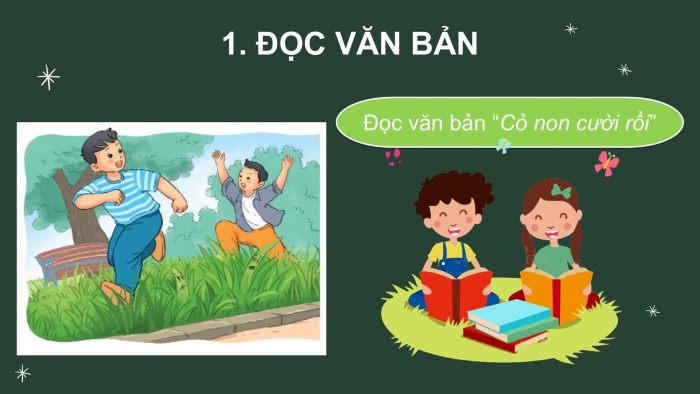 Giáo án điện tử Tiếng Việt 2 kết nối Bài 14: Cỏ non cười rồi