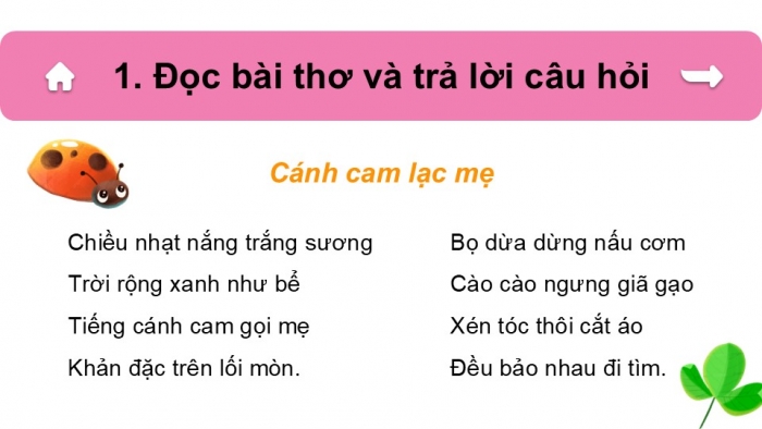 Giáo án điện tử Tiếng Việt 2 kết nối Ôn tập giữa học kì 2 (Tiết 3 + 4)