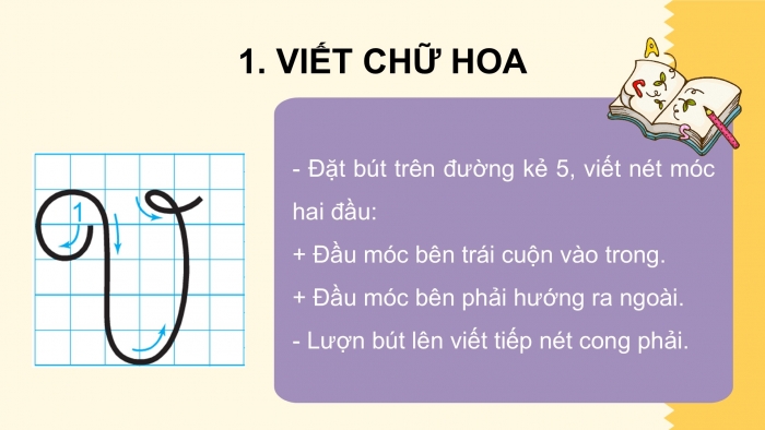 Giáo án điện tử Tiếng Việt 2 kết nối Bài 25: Chữ hoa V (kiểu 2)