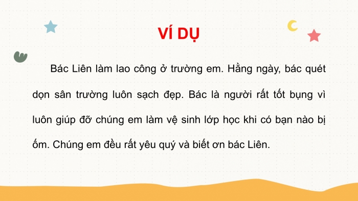 Giáo án điện tử Tiếng Việt 2 cánh diều Bài 33: Viết về một người lao động ở trường