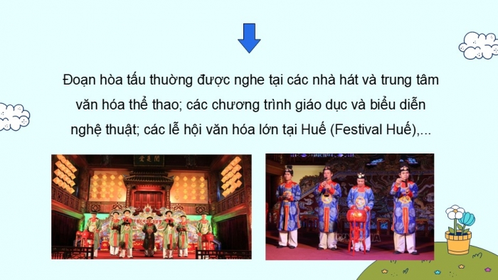 Giáo án điện tử Âm nhạc 9 chân trời Bài 11: Hát Mùa xuân đã về, Nhạc cụ thể hiện giai điệu Bài thực hành số 3