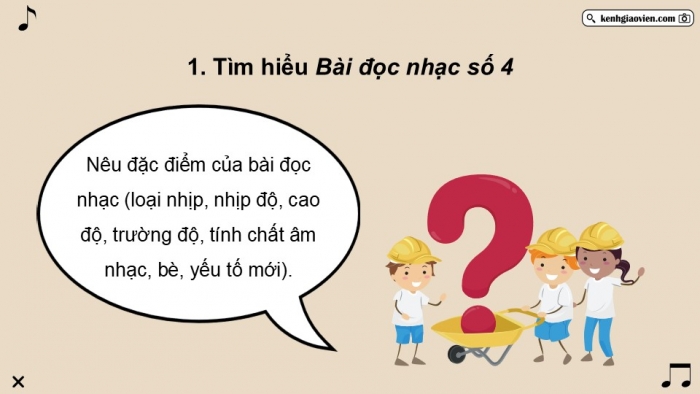 Giáo án điện tử Âm nhạc 9 chân trời Bài 12: Đọc nhạc Bài đọc nhạc số 4