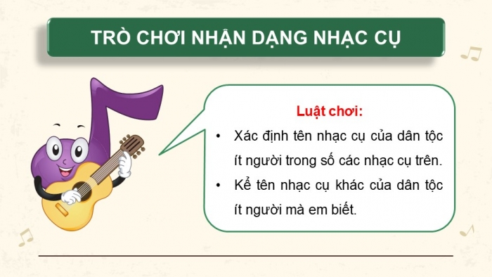 Giáo án điện tử Âm nhạc 9 chân trời Bài 13: Thường thức âm nhạc Trống paranưng và đàn k'lông pút, Nghe nhạc Mùa xuân đến