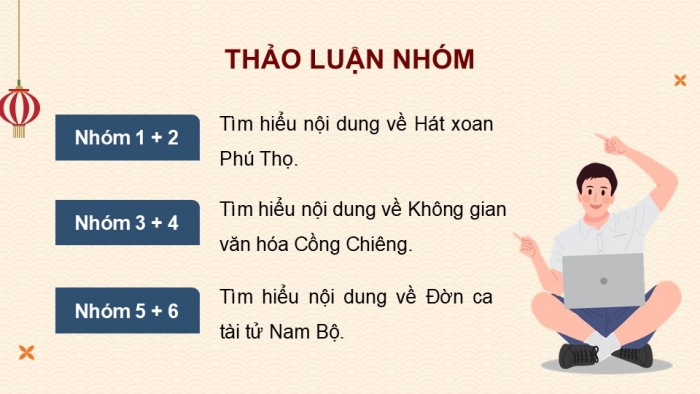 Giáo án điện tử Âm nhạc 9 chân trời Bài 16: Thường thức âm nhạc Một số di sản văn hoá phi vật thể, Nghe nhạc Mó cá (Hát xoan Phú Thọ)