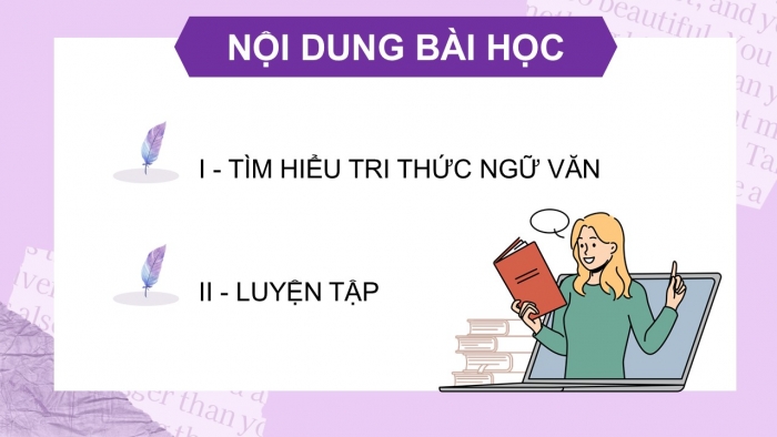 Giáo án điện tử Ngữ văn 9 cánh diều Bài 7: Các biện pháp tu từ chơi chữ, điệp thanh và điệp vần