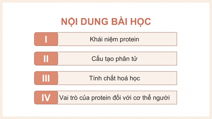 Giáo án điện tử KHTN 9 cánh diều - Phân môn Hoá học Bài 28: Protein