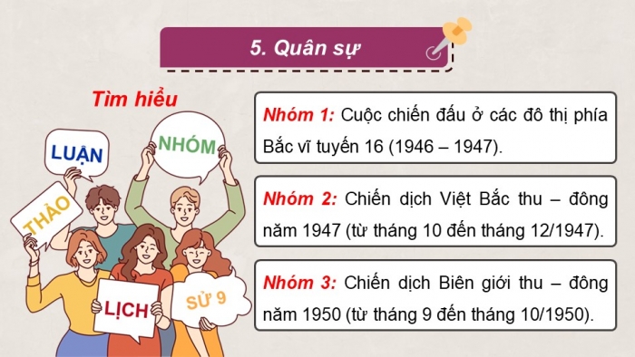 Giáo án điện tử Lịch sử 9 kết nối Bài 14: Việt Nam kháng chiến chống thực dân Pháp xâm lược giai đoạn 1946 – 1950 (P2)