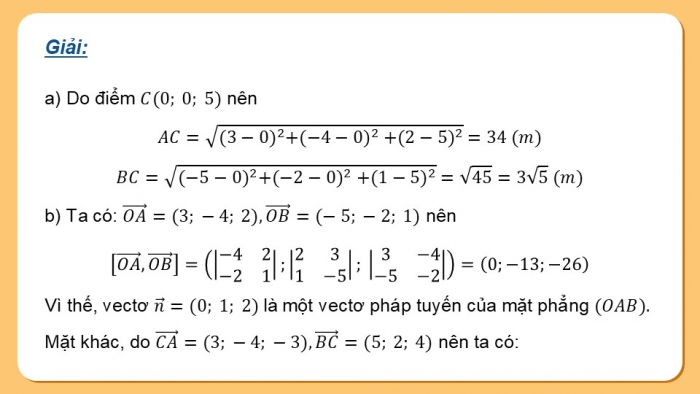 Giáo án điện tử Toán 12 cánh diều Bài 2: Phương trình đường thẳng (P2)