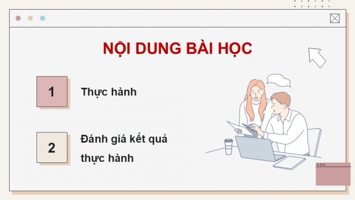 Giáo án điện tử Tin học ứng dụng 12 chân trời Bài F6: Dự án tạo trang web