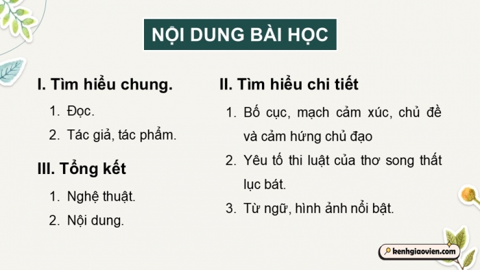 Giáo án điện tử Ngữ văn 9 chân trời Bài 8: Hai chữ nước nhà (Trần Tuấn Khải)