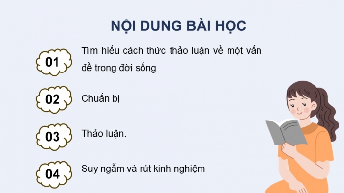 Giáo án điện tử Ngữ văn 9 chân trời Bài 8: Thảo luận về một vấn đề trong đời sống