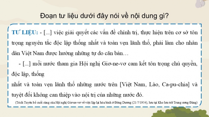 Giáo án điện tử Lịch sử 9 kết nối Bài 15: Việt Nam kháng chiến chống thực dân Pháp xâm lược giai đoạn 1951 – 1954 (P3)