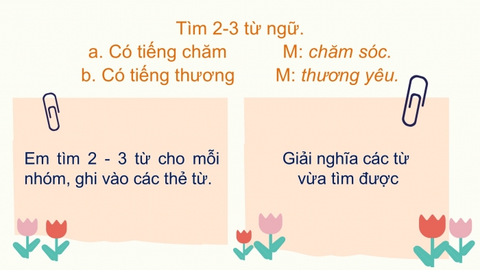 Giáo án điện tử Tiếng Việt 2 chân trời Bài 4: Mở rộng vốn từ Gia đình (tiếp theo), Xem – kể Những quả đào